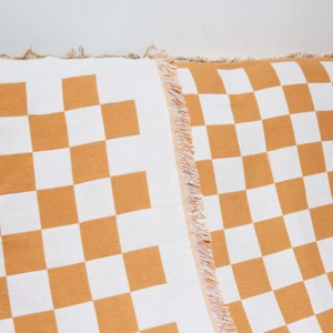 Novo design de algodão colorido xadrez de poliéster, multi-especificação, sofá, malha, cobertor do bebê - Product Image 6