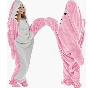 Pyjama <span class=keywords><strong>Kigurumi</strong></span> requin cosplay, pyjama bleu pour garçon, pyjama requin, sac de couchage à capuche, pyjama adulte, combinaison de pyjama - Product Image 4