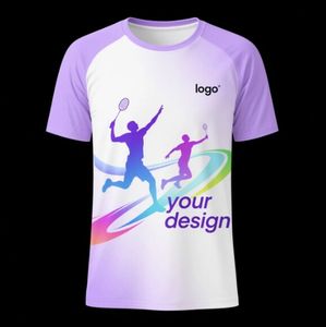 Camiseta informal de secado rápido transpirable de cuello redondo de manga corta de gran tamaño de punto personalizado para hombres Deportes al aire libre y Fitness - Product Image 4