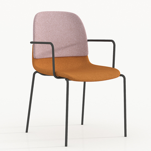 Silla con reposabrazos de diseño nórdico Area De Recepcao Cadeira Do Lazer Silla de recepción de espera comercial - Product Image 5