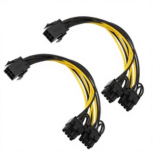 สายอะแดปเตอร์แปลงไฟ PCIe แบบ 6 พิน และ 8 พิน ยี่ห้อ MAOYE รุ่นใหม่ แพ็คคู่ 2 เส้น แบบเชื่อมต่อ 6+2  วัสดุ PVC สำหรับการ์ดจอแล็ปท็อป - Product Image 3
