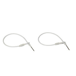 Accesorio EAS Cable de etiqueta dura de doble bucle Etiqueta DE SEGURIDAD EAS Cordón de doble bucle Alambre de acero Multifibra para bolsas/equipaje antirrobo - Product Image 3