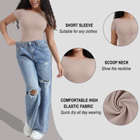 Soutien-gorge push-up à manches courtes en tissu hautement élastique et confortable sans couture pour femmes Vêtements de forme pour adultes