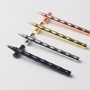 High Quality Logo Imprinted Corporate Gift 0.7mm Bamboo Business Writing Ballpoint <b>Pen</b> Steel Gel <b>Pen</b> Premium 0.7mm Writing Width - Product Image 3