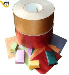 Printed and colorful aluminum foil chocolate candy wrapping <b>paper</b> - Product Image 2