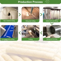 Machine à fabriquer des gaufrettes à l'œuf, ligne de production de gaufrettes croustillantes au chocolat, multifonctionnelle, remplissage automatique, mini bâtonnets de biscuits