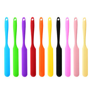 Pasta kek pişirme için saydam silikon Spatula çelik mutfak pişirme aracı ile Ins tarzı için doğum günü süslemeleri - Product Image 3