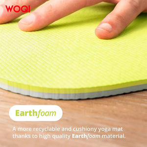 Tapis de yoga Woqi 6 mm d'épaisseur, antidérapant, pliable, pour la remise en forme et le modelage corporel à domicile - Product Image 5
