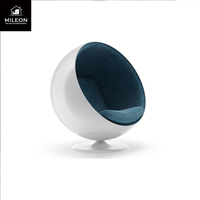 Sphérique Simple Canapé Chaise Hôtel Showroom Designer Style Moderne Minimaliste Tissu Pivotant Fauteuil espace Ball Chair.