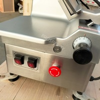 Machine à trancher électrique professionnelle automatique pour viande et charcuterie, 550W, en acier inoxydable, pour cuisine commerciale, fournie par l'usine