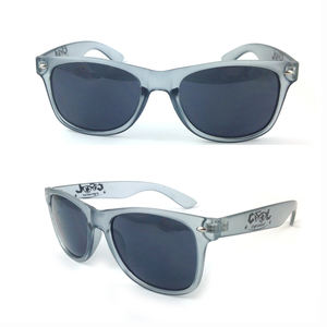 Lunettes de soleil miroir couleur néon promotionnelles, légères, protection <span class=keywords><strong>UV</strong></span>, monture PC en bleu, blanc, rouge, jaune, café - Product Image 5