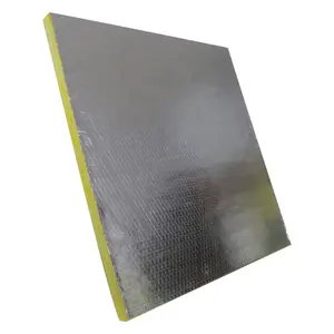 Papel de alumínio para cobertor de lã, rolo de fibra de vidro eco amarelo para lã de vidro