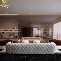 Simple grand 10 seter places crème carrara marbre pierre luxe rectangle 12 places table à manger ensemble