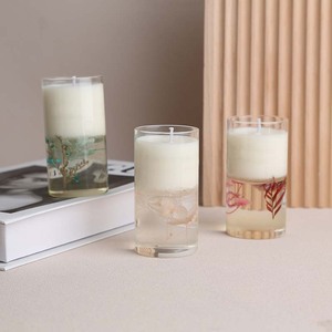 Velas Aromáticas <span class=keywords><strong>de</strong></span> Aceites Esenciales Naturales, Vela <span class=keywords><strong>de</strong></span> Gel en Tarro Daroma con Flores Secas Orgánicas - Product Image 5