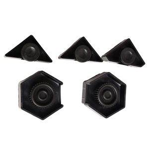 Adjustable Furniture Feet Triangular Black <b>Plastic</b> Leveling Foot For <b>Table</b> Easy Installation - Product Image 4