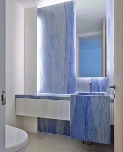 Azulejo de suelo de mármol grande azul cielo Simpson, losas de suelo de Mranite de piedra natural, baldosas de pavimentación - Product Image 5
