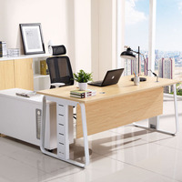 Bureau de direction moderne avec table d'appoint, bureaux de direction modernes