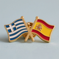 Vente en gros de badges en émail souple et dur drapeau irakien croisé badge en métal arménien revers métal angleterre italie drapeaux épingle pour sac