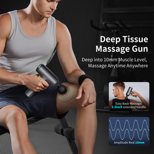 Pain Relief Handheld Pro Massage Gun Athletes Muscle Percussion <strong>Physiotherapy</strong> 7 Heads Fascia Gun - Product Image 6