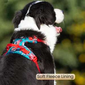 High Quality Customize Solid Mesh Nylon Reflective Dog Harness
