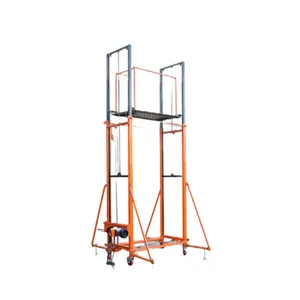 New Electric Lifting Scaffold 500kg Remote Control Climbing Platform For Site Construction