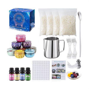 Coffret cadeau 4 couleurs de <span class=keywords><strong>cire</strong></span> <span class=keywords><strong>d</strong></span>'<span class=keywords><strong>abeille</strong></span> <span class=keywords><strong>Kit</strong></span> complet de fabrication de bougies parfumées DIY - Product Image 1