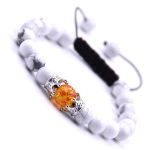 Gelang Batu Permata Terapi, Gelang Batu Permata Rajut yang Dapat Disesuaikan, Perhiasan Kuarsa Penyeimbang Reiki Meditasi Yoga untuk Wanita dan Pria - Product Image 5