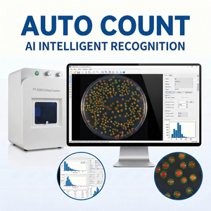 Compteur de colonies automatisé pour laboratoire, haute résolution 16MP, avec stérilisation UV et fonction d'analyse - Product Image 5