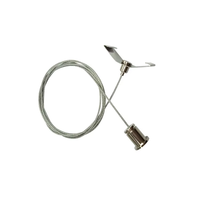 Kit de suspension pour images avec pinces à câble en laiton réglables