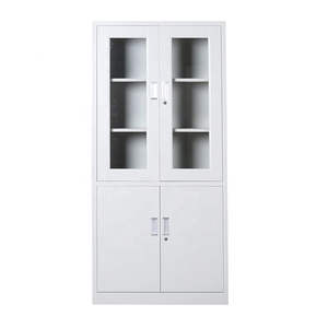 Gabinete <span class=keywords><strong>de</strong></span> Almacenamiento Metálico Moderno con 2 Puertas con Cerradura, Estantes Ajustables, Ahorro <span class=keywords><strong>de</strong></span> Espacio, para Despensa, Garaje u <span class=keywords><strong>Oficina</strong></span> - Product Image 4