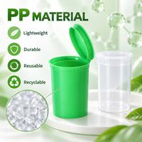 Flacons en plastique PP avec couvercle à charnière intégré, légers, durables, contenants à ouverture facile, vente en gros, fabricant OEM