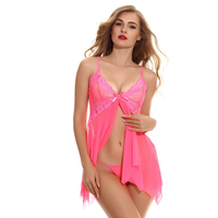 Nouveau modèle Robe en polyester Vêtements pour femmes Chemise à bretelles Butterfly Vêtements de nuit pour femmes