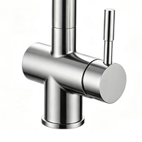 Keran Dapur Tarik Keluar Komersial Bahan Stainless Steel 304 Modern Warna Hitam Model Deck Mount Harga Pabrik Murah dengan Sprayer Keramik