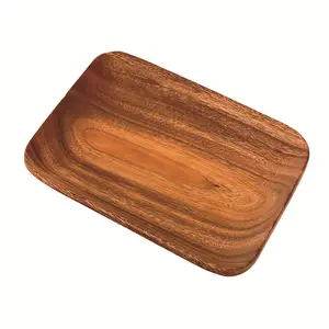 (相思木托盘) 木制棕色方形托盘