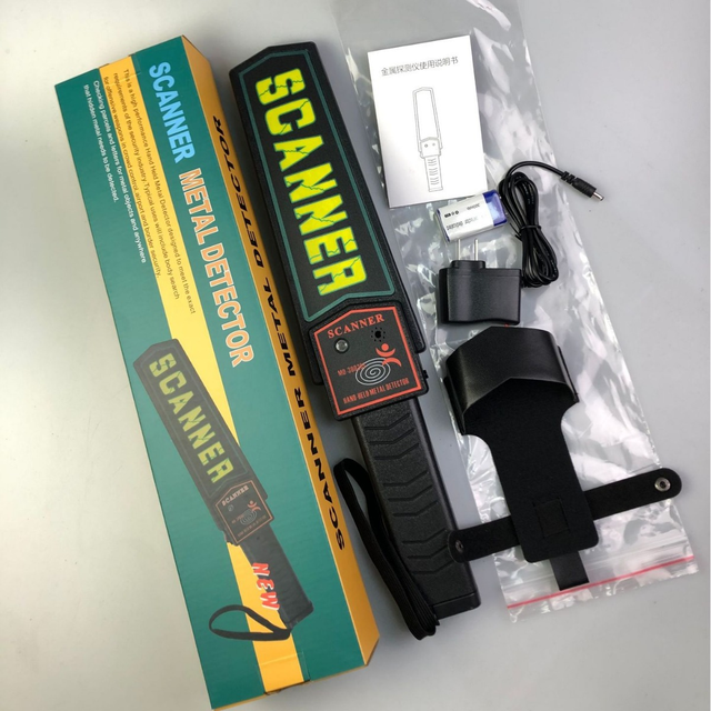 Handheld Metal Detector Wand for Airport and Facility Security Screening