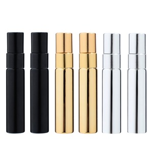 Hot rỗng thân thiện với môi kính nước hoa chai 5ml 10ml vít bơm lại atomizers mạ điện vàng/bạc/đen màn hình in ấn - Product Image 3
