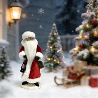Nouveauté 2026 : Décoration moderne et écologique pour usine, avec longue barbe blanche, pour la décoration de Noël à la maison