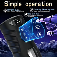 Masturbateur masculin vibrant rotatif automatique, pompe à pénis à poussée et aspiration, machine sexuelle synchronisée IA, jouet sexuel de poche LCD pour hommes