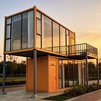 Conteneur Modulaire Préfabriqué Isolé en Acier de 20 pieds, Démontable et Portable, Prêt à l'emploi, pour Hôtel ou Bureau