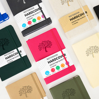 Carnet A5 en cuir PU en gros avec logo personnalisé imprimé, 100 feuilles, pages lignées blanc ivoire, reliure thermique, journal scolaire