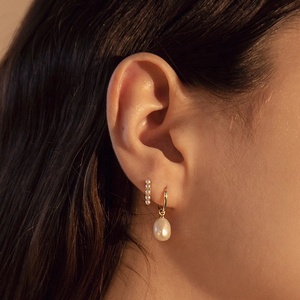 Simple Design Aretes Thin Plain Small Huggie <strong>Hoop</strong> <strong>Earrings</strong> 925