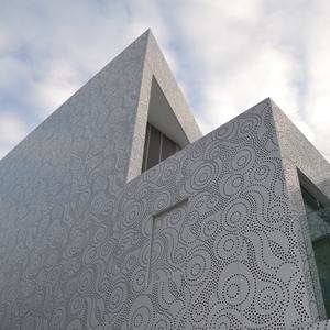 วัสดุตกแต่งผนังภายนอก ระบบ<span class=keywords><strong>ผนัง</strong></span>อลูมิเนียมแบบม่าน แผงแกะสลักแบบมาชราบียะห์ - Product Image 6