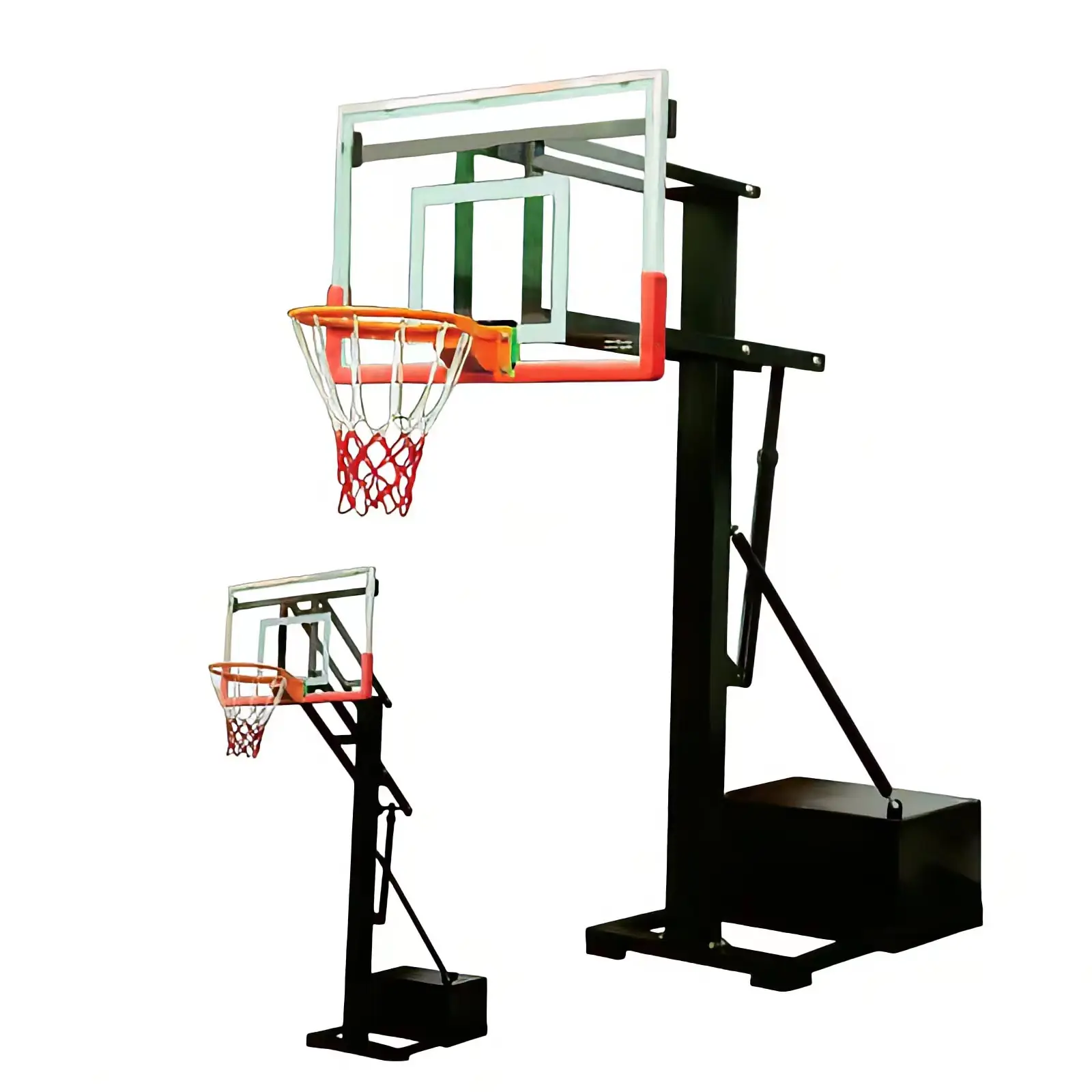 Support de basket-ball/support de panier de basket avec panneau arrière de basket-ball fixe