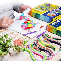 Kits de démarrage pour le quilling sur papier 26801 avec papier à quilling, planche à quilling, peigne, outil de curling, stylo à quilling à fente et aiguilles
