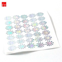 Étiquette de sécurité transparente anti-effraction holographique 3D A3 personnalisée, autocollante, en PVC, pour ordinateur, caméra, écouteurs