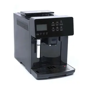 Máquina de café expresso autolimpante para copo, máquina de café barista com batedor de leite, novo design, 2024