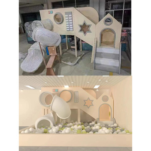 Nuevo Parque Infantil Interior para Niños, Centro de Juegos Suaves con Tobogán, Piscina de Pelotas, Pelotas Oceánicas para Juegos Interiores Pequeños - Product Image 2