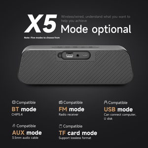 DE413 Speaker Bt portabel Mini Audio nirkabel kualitas suara tinggi dengan Subwoofer untuk ponsel TWS kompatibel untuk <span class=keywords><strong>Desktop</strong></span> rumah - Product Image 3