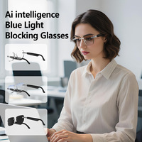 Occhiali Audio Smart AI Senza Montatura, Occhiali da Sole con Lenti Fotocromatiche Anti-Luce Blu e Traduttore Integrato, Occhiali Audio Smart con Chat GPT
