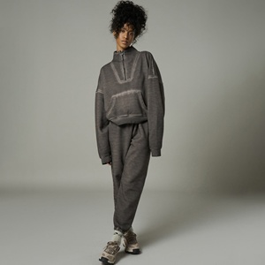 Maglione Versatile da <span class=keywords><strong>Donna</strong></span>, Stile Casual e Rilassato, Cappotto con Mezza Zip per Autunno e Inverno - Product Image 2